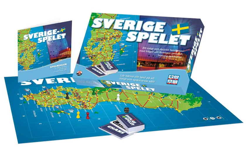 Sverige Spillet - Familiespill om Sveriges geografi