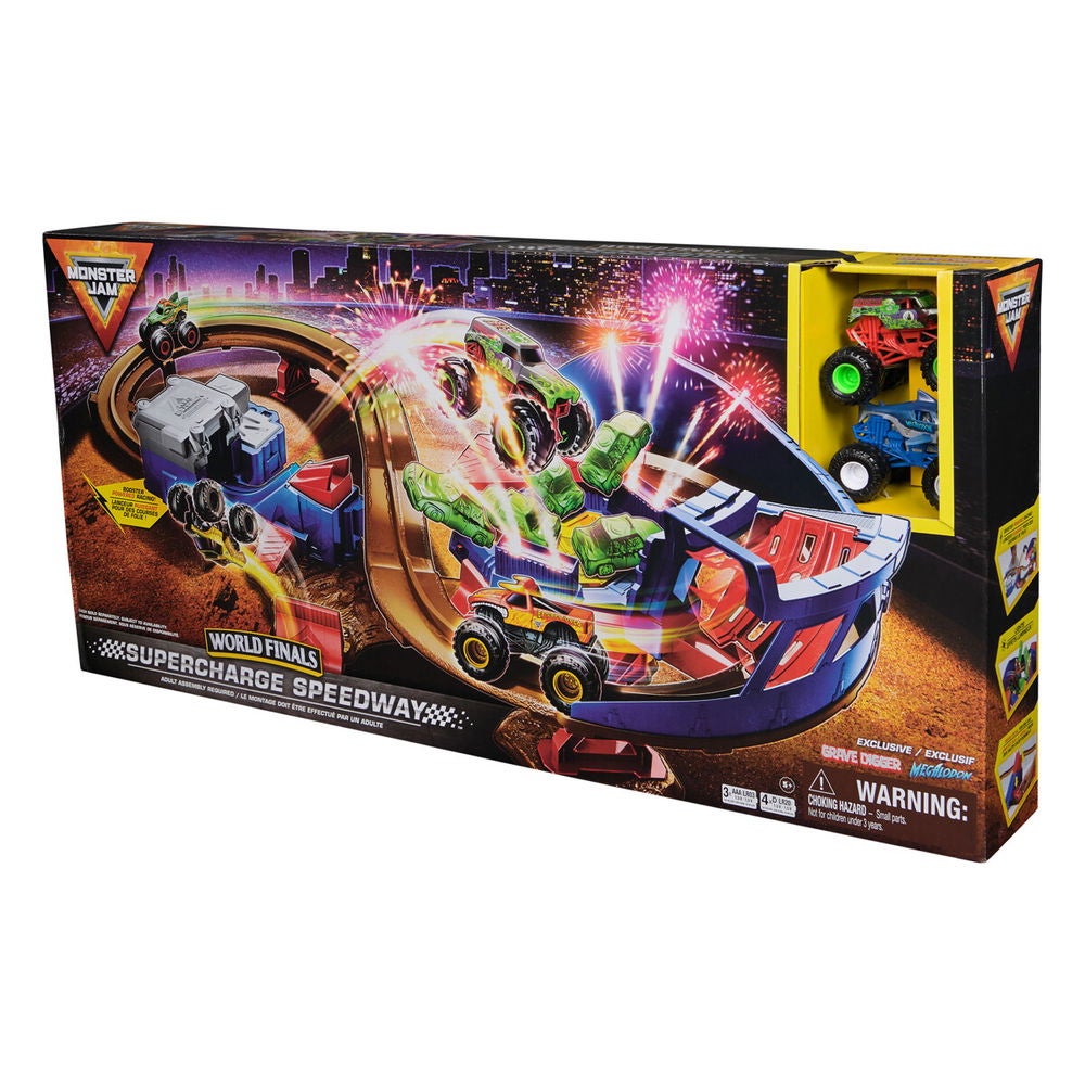 Monster Jam, 1:64 Super Charger Speedway Lekesett