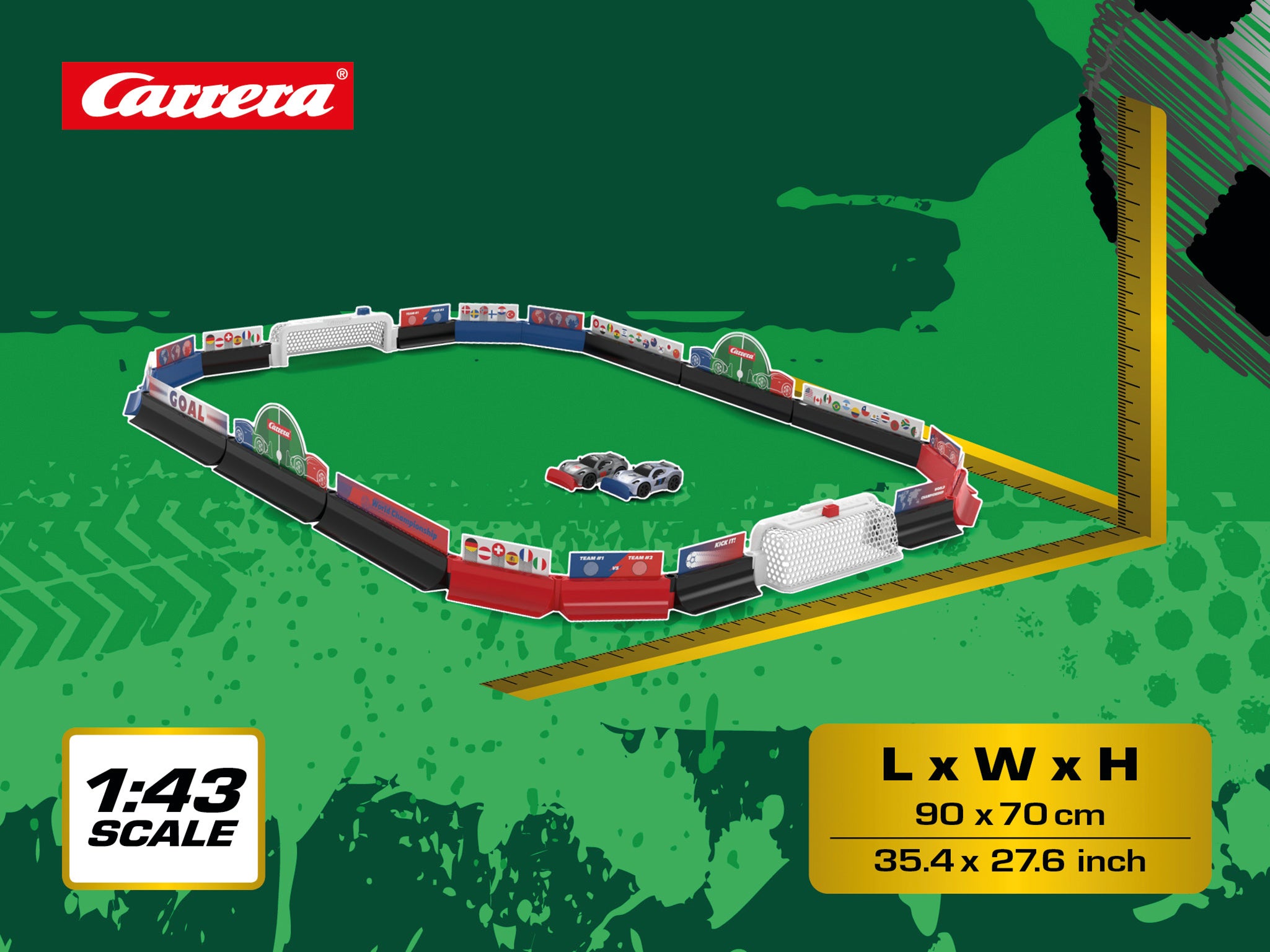 Carrera RC World Championship Soccer Set – fjernstyrt fotball for to spillere