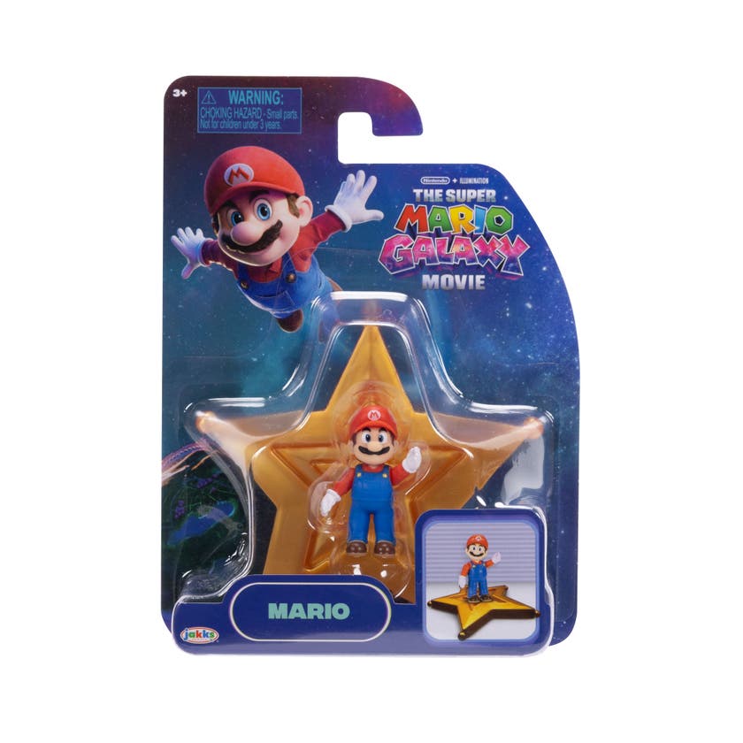 Super Mario Galaxy Movie minifigur 1,5" med stjernetilbehør