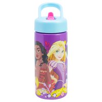 DISNEY PRINCESS, Vannflaske med sugerør, 420 ml