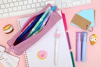 Penalhus Glitter Rosa