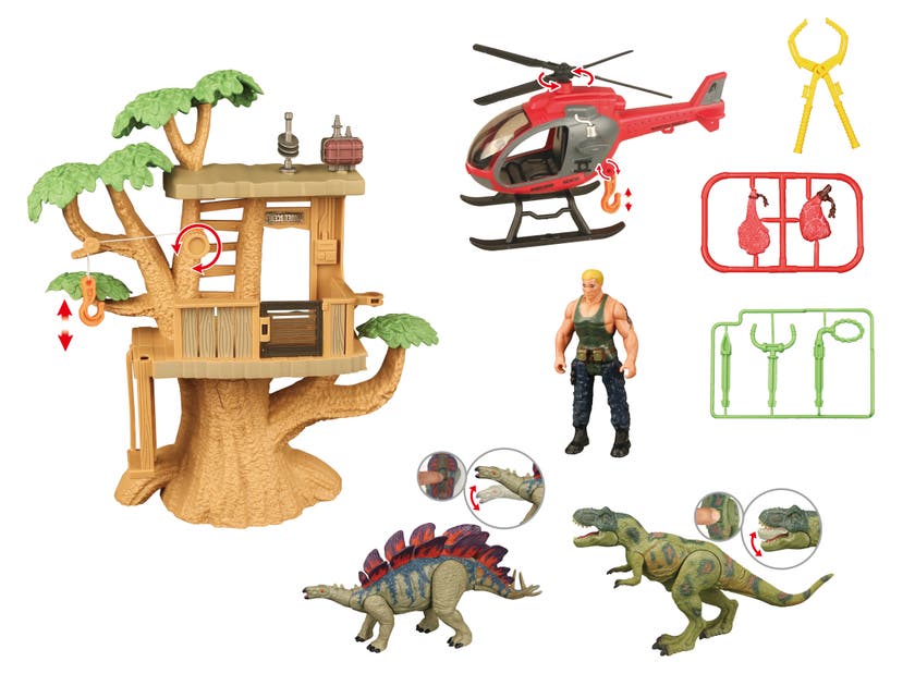 Animal Life Dinosaurkasse med hule