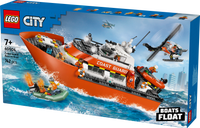 Kystvaktens helikopter og redningsbåt