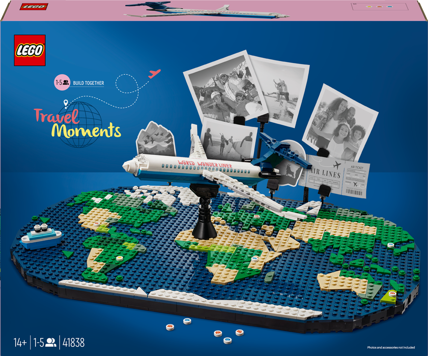 LEGO® Reiseminner. Byggesett med verdenskart 41838