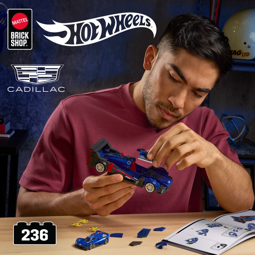 Mattel Brick Shop Cadillac Project GTP Hypercar 1:32