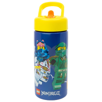 LEGO NINJAGO, Vannflaske med sugerør, 420 ml