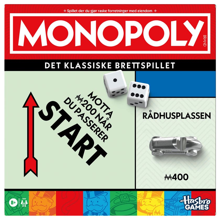 Monopoly Classic Refresh 90 År Brettspill