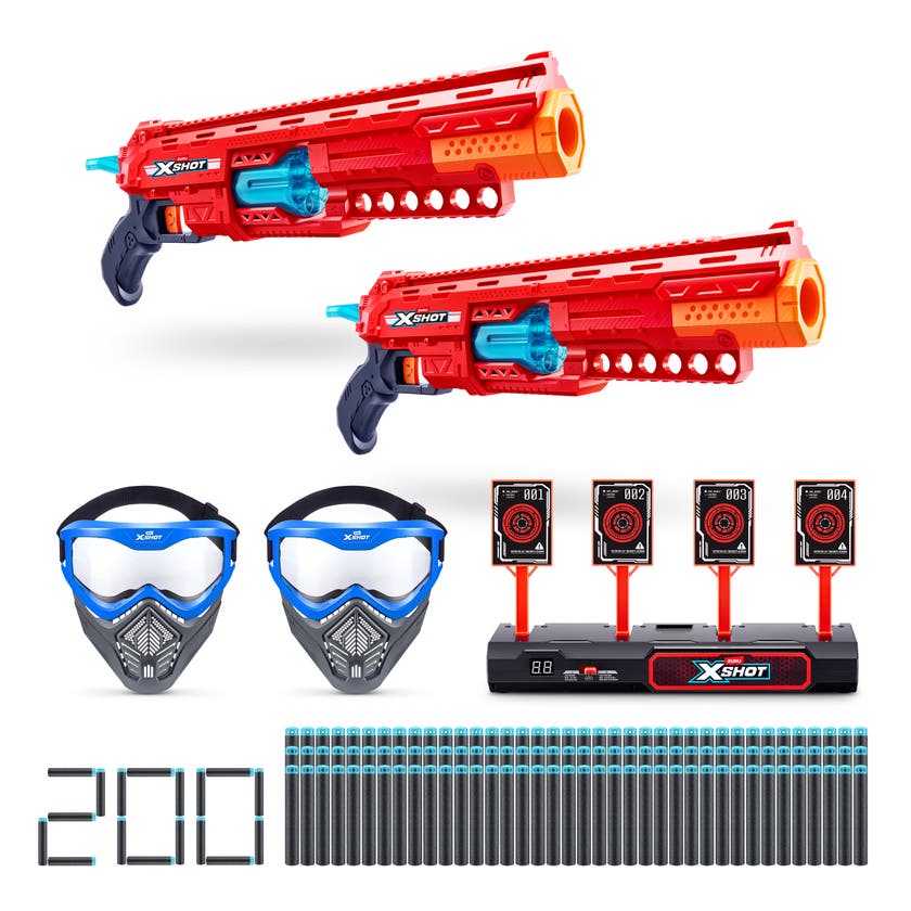 XSHOT Combopack 2 Blastere med interaktiv målskive
