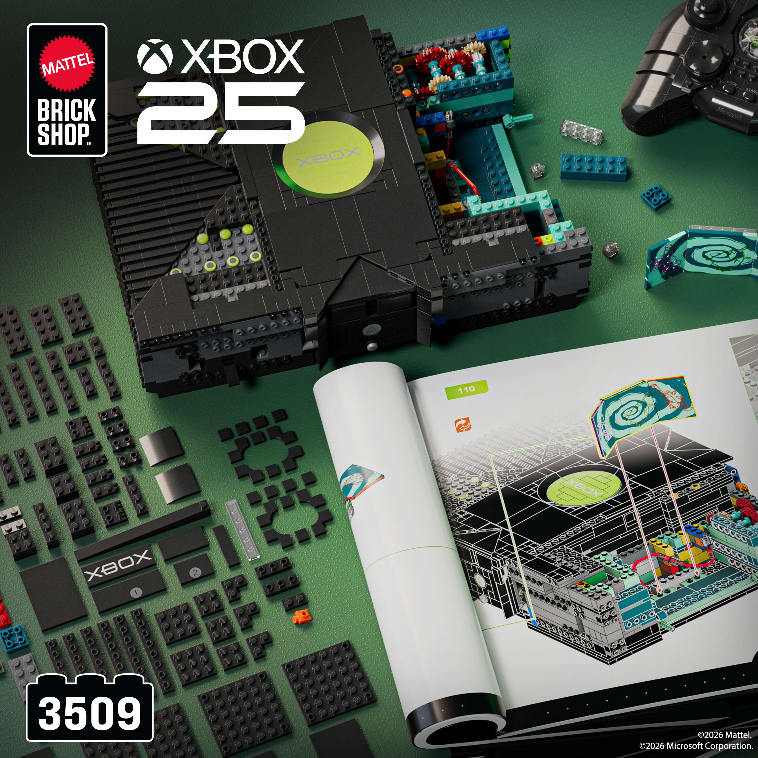 Mattel Brick Shop Microsoft XBOX Konstruksjonsleke 3509 deler 