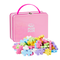 Plus-Plus BIG 3D Byggesett 70 deler i metallboks (Pastell)