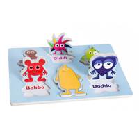 Teddykompaniet, Babblarna- Formpuslespill, 6 figurer, 1–3 år