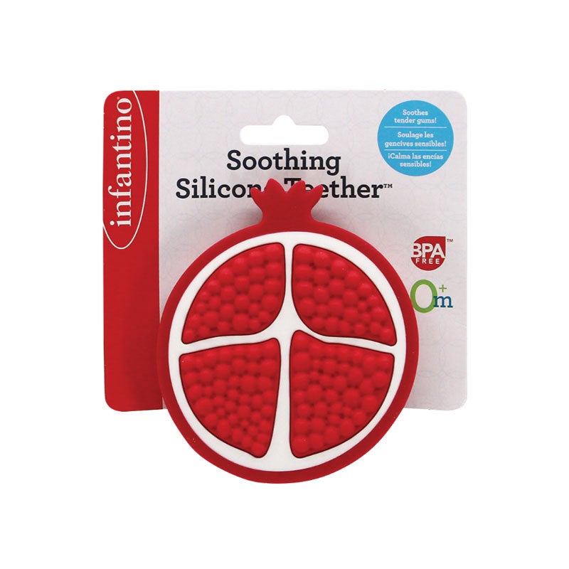 Infantino - Silicone Teether- Pomegranite