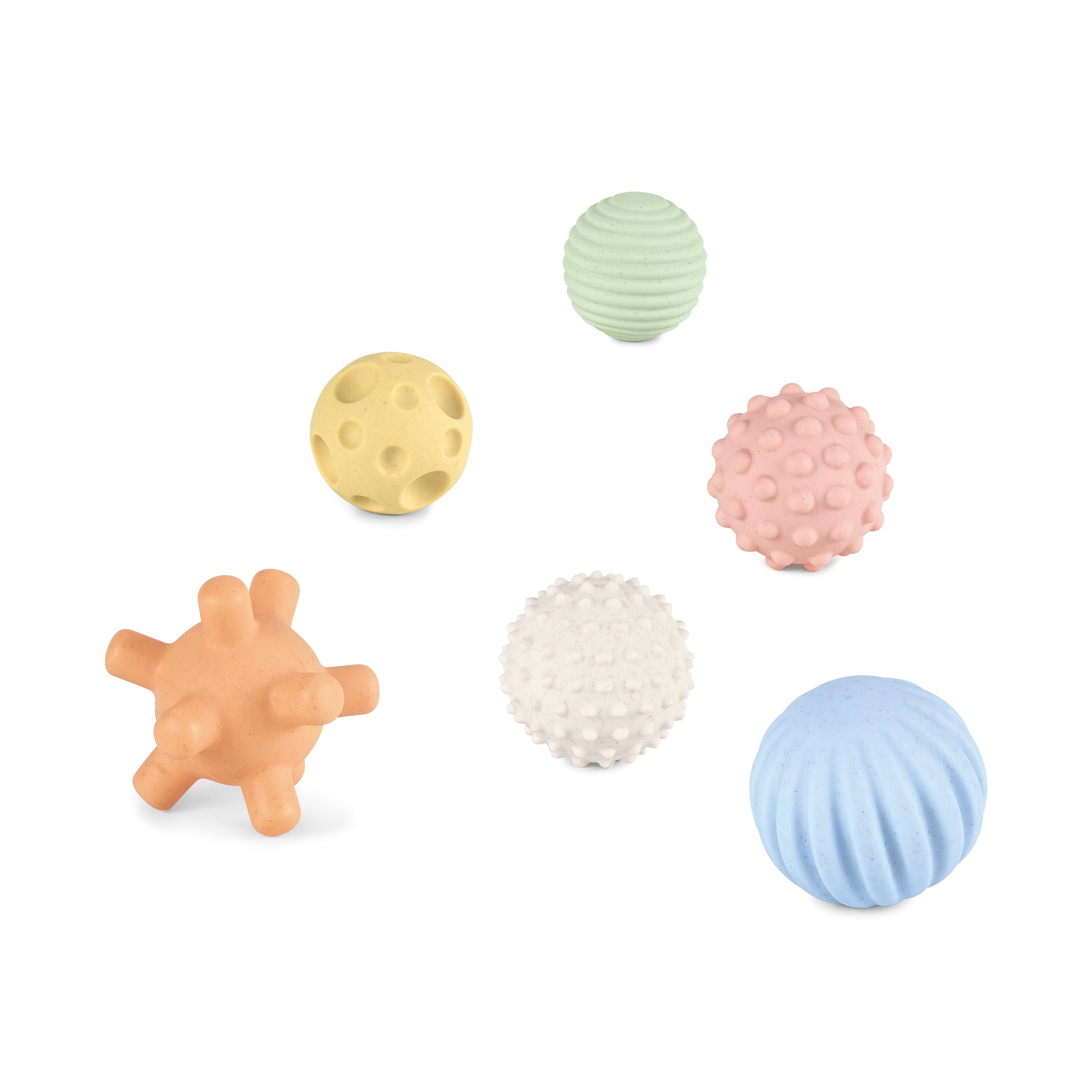 KID, Teksturballer 6 stk Pastell