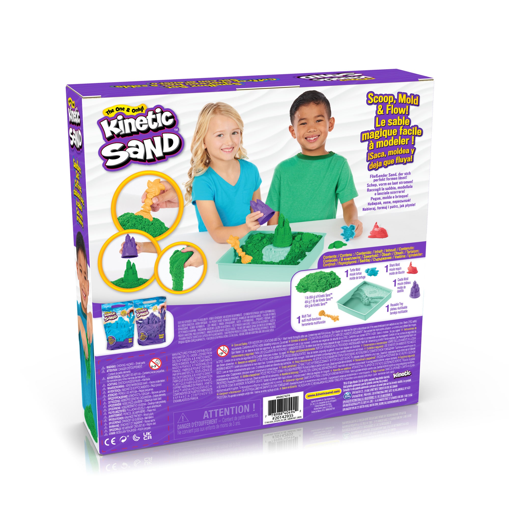 Kinetic Sand, Sandkasse Sett – grønn