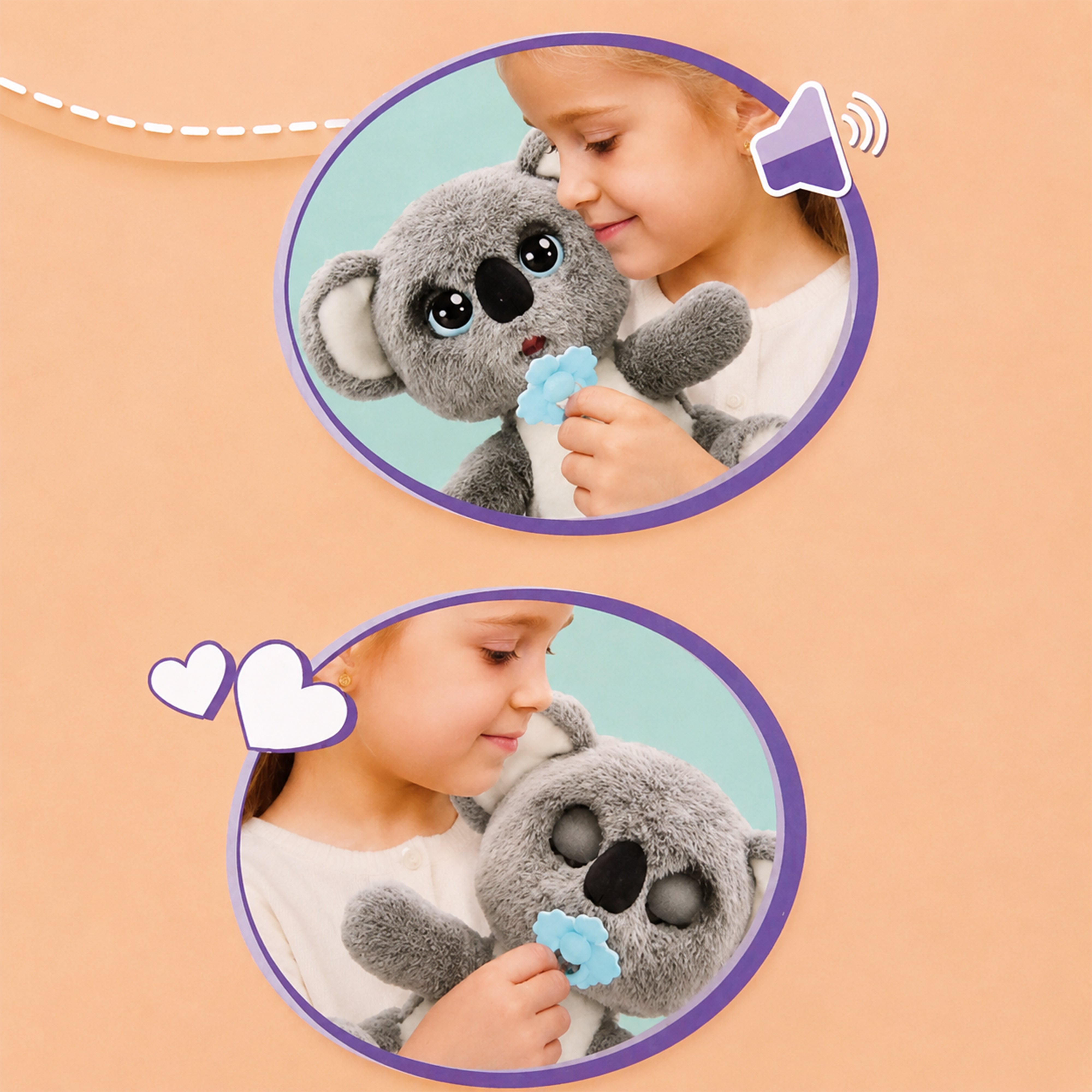 Baby Paws W4 Koala Interaktiv Kosedyr 24 cm