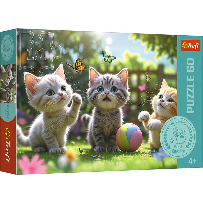 Trefl Three Kittens puslespill 60 brikker