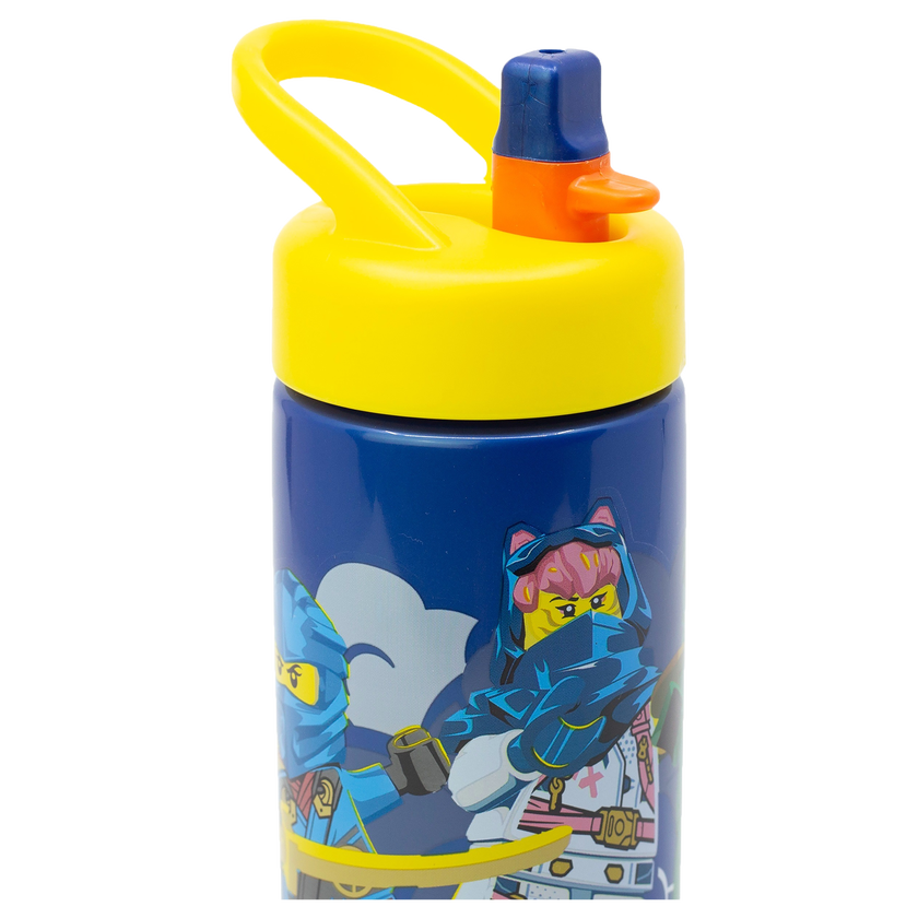 LEGO NINJAGO, Vannflaske med sugerør, 420 ml