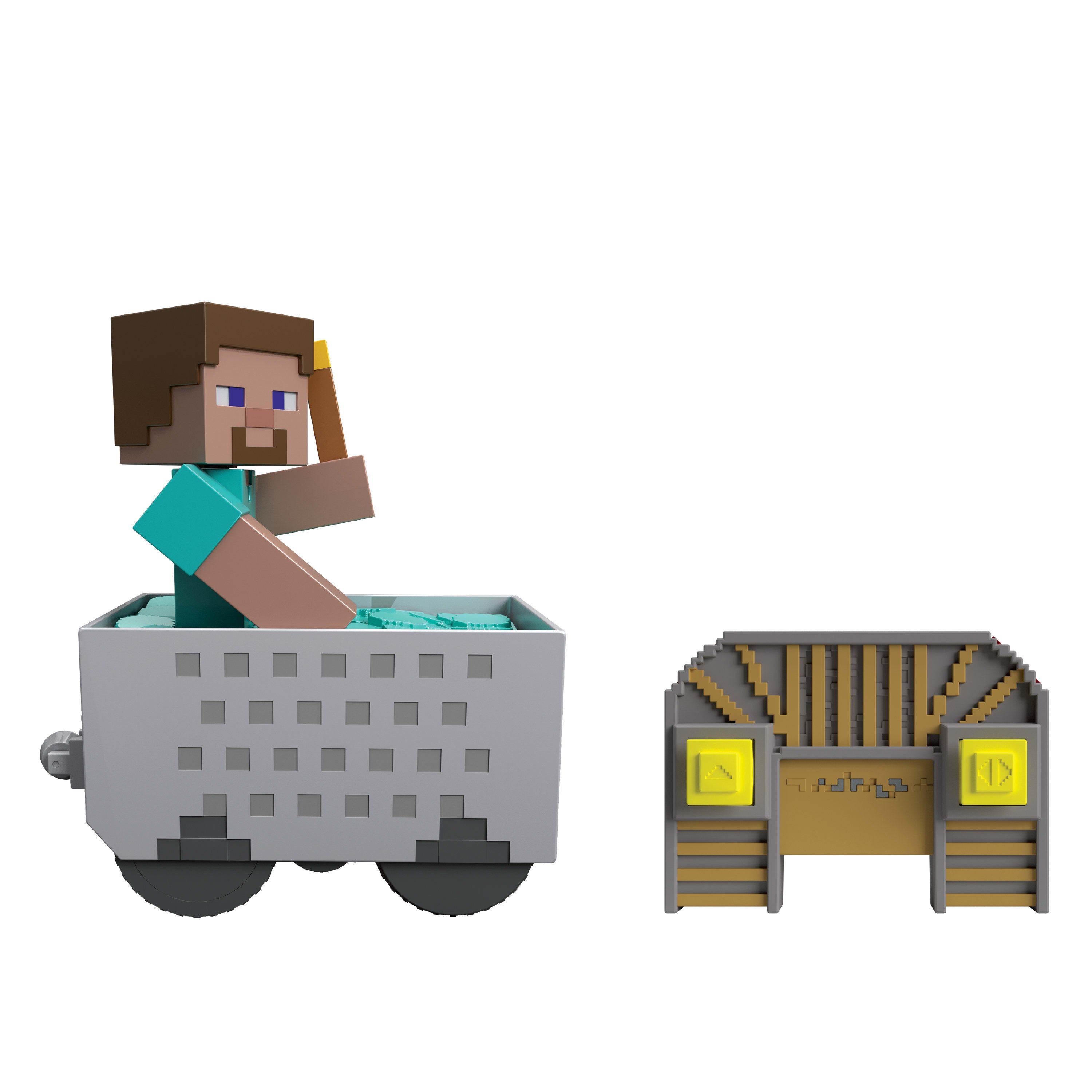 Minecraft Minecart RC med Steve