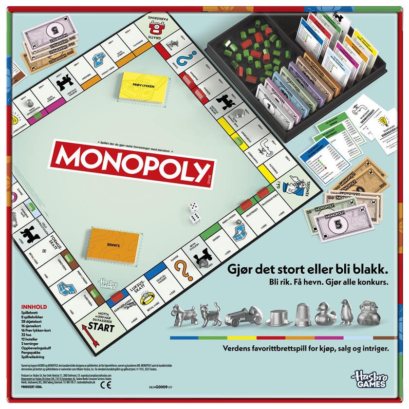 Monopoly Classic Refresh 90 År Brettspill