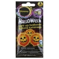 Halloween, LED-ballonger - Halloween-miks 3-pakning