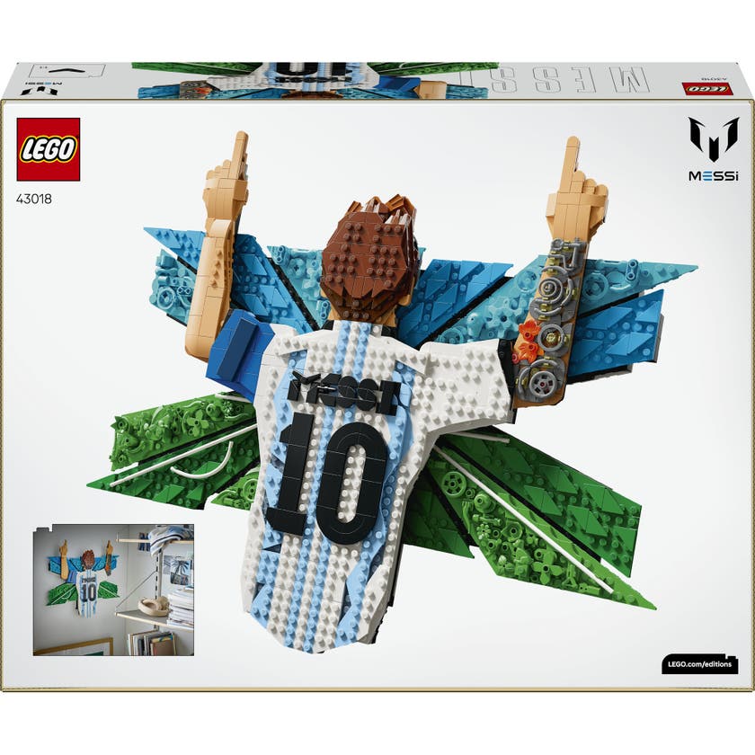 LEGO® Editions Lionel Messi feirer seieren. Byggesett 43018