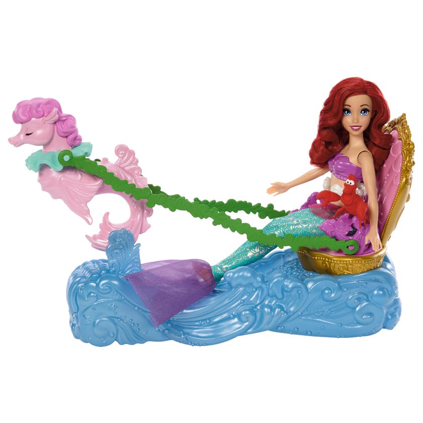 Disney Princess Ariel med vogn og sjøhest