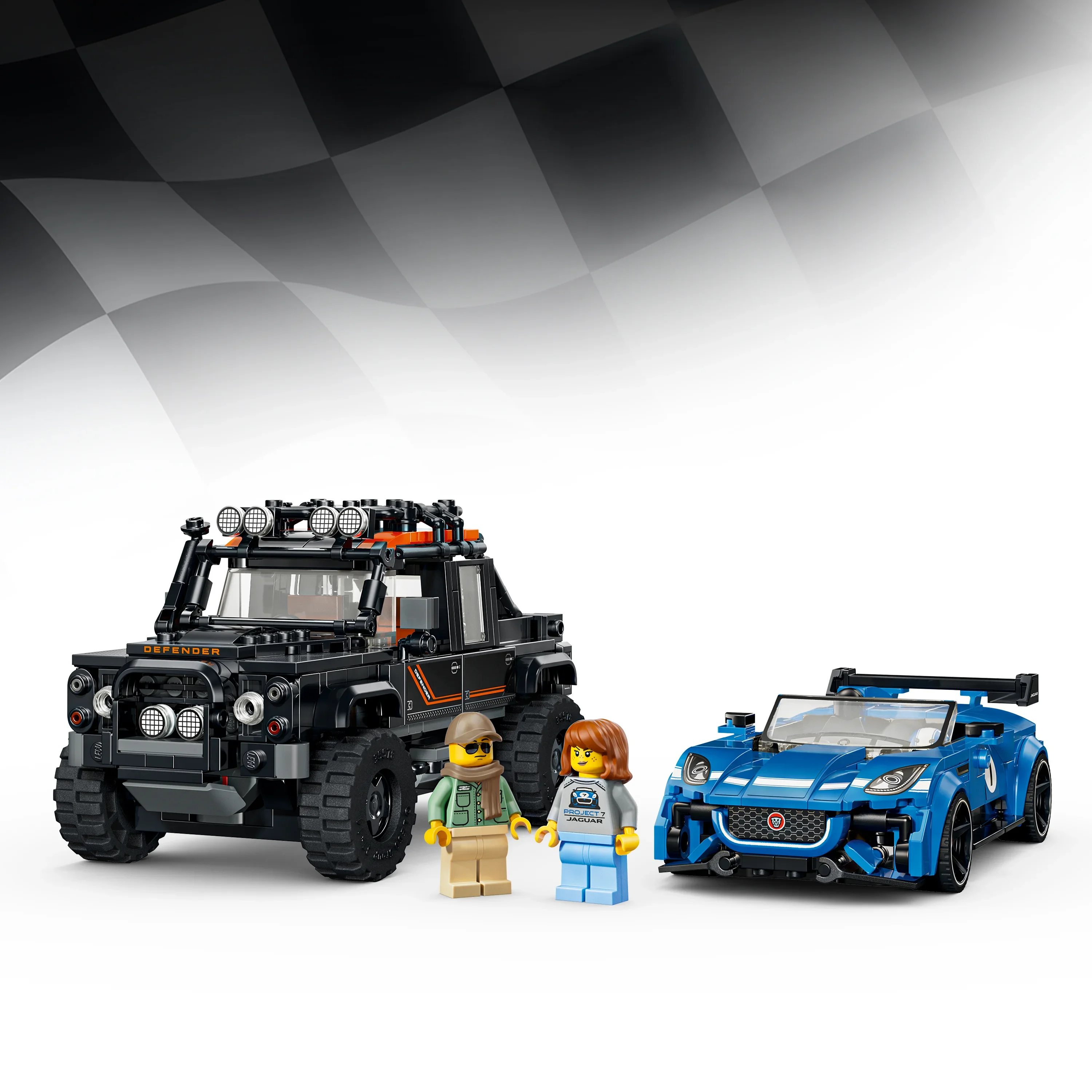 LEGO® Jaguar Project 7 og Land Rover Defender 77264