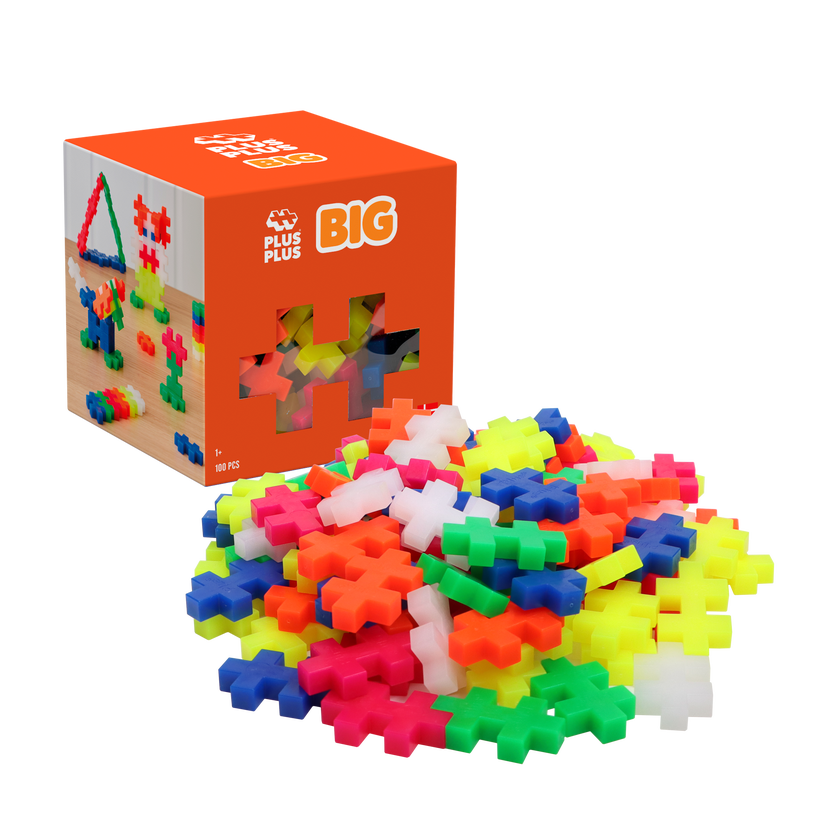 Plus-Plus BIG Neon Mix / 100 stk