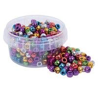 Perlekrukke Kongo blandede farger metall