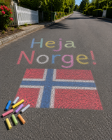 Gatekritt 18 stk – fargerike kritt fra 3 år