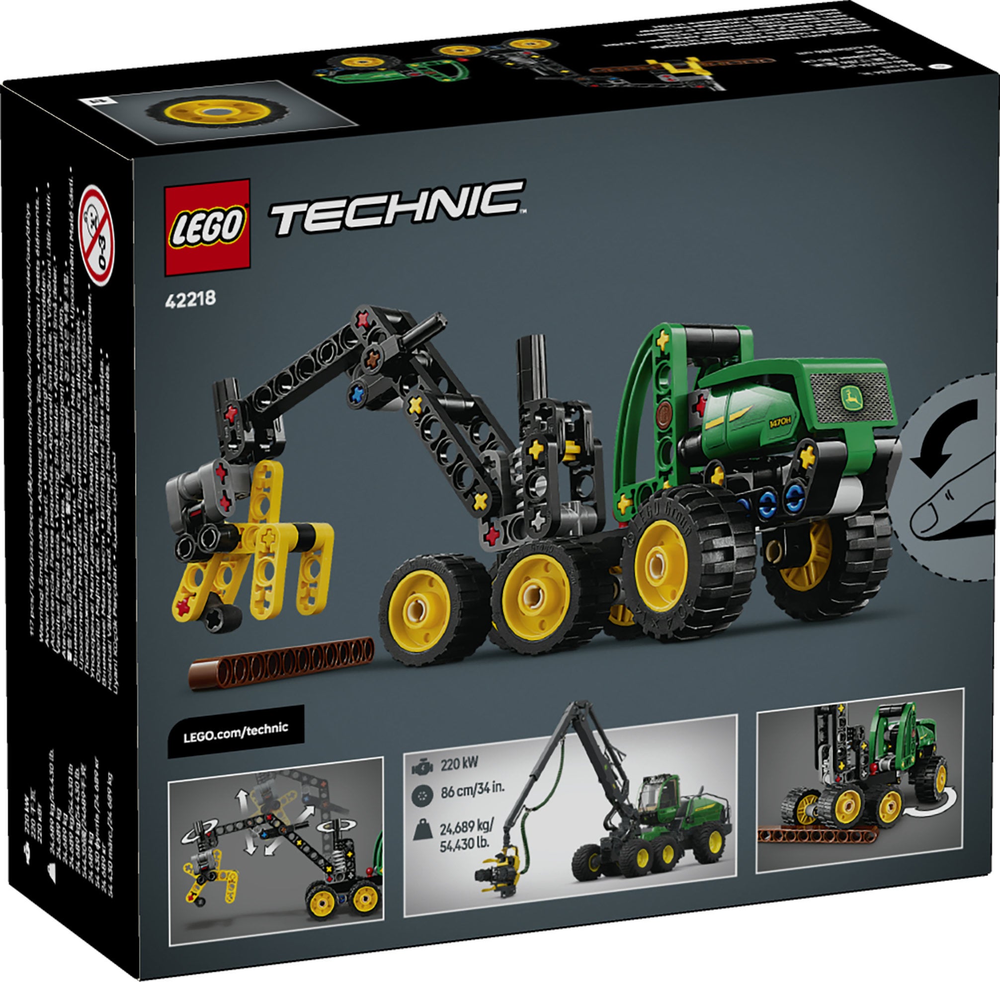 LEGO® Technic John Deere 1470H hjuldrevet hogstmaskin 42218