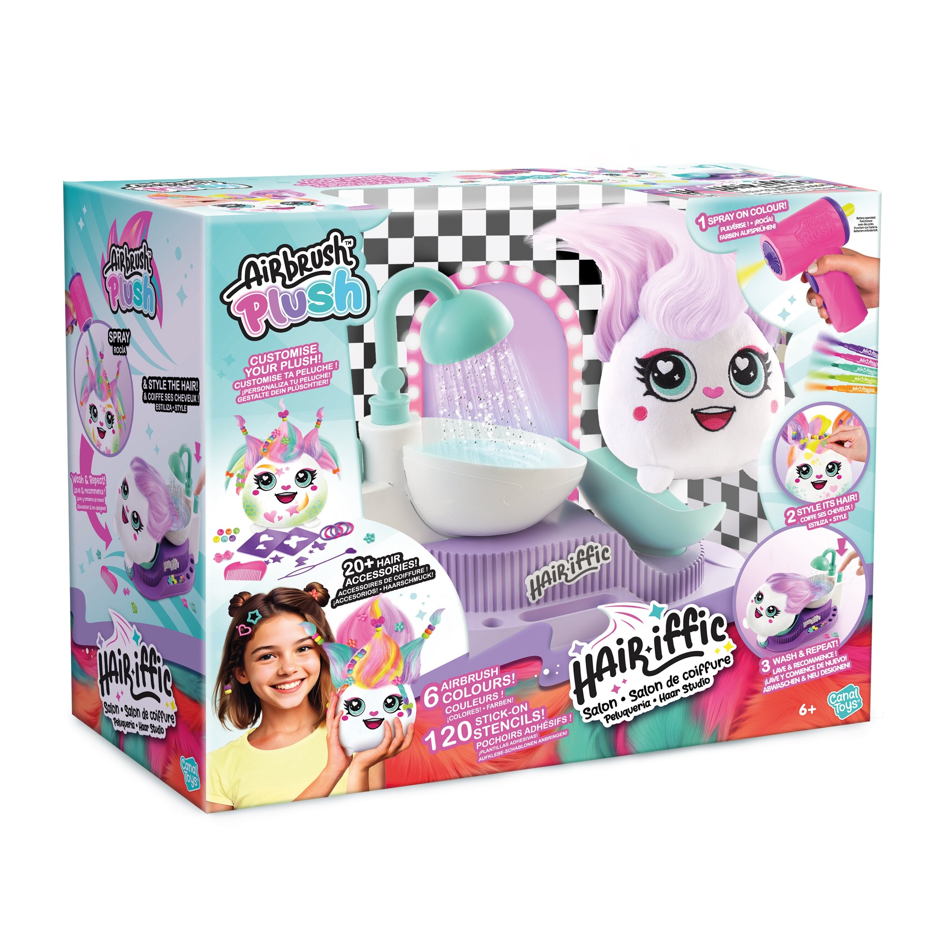 AIRBRUSH PLUSH Hair-iffic Hair Style Salon