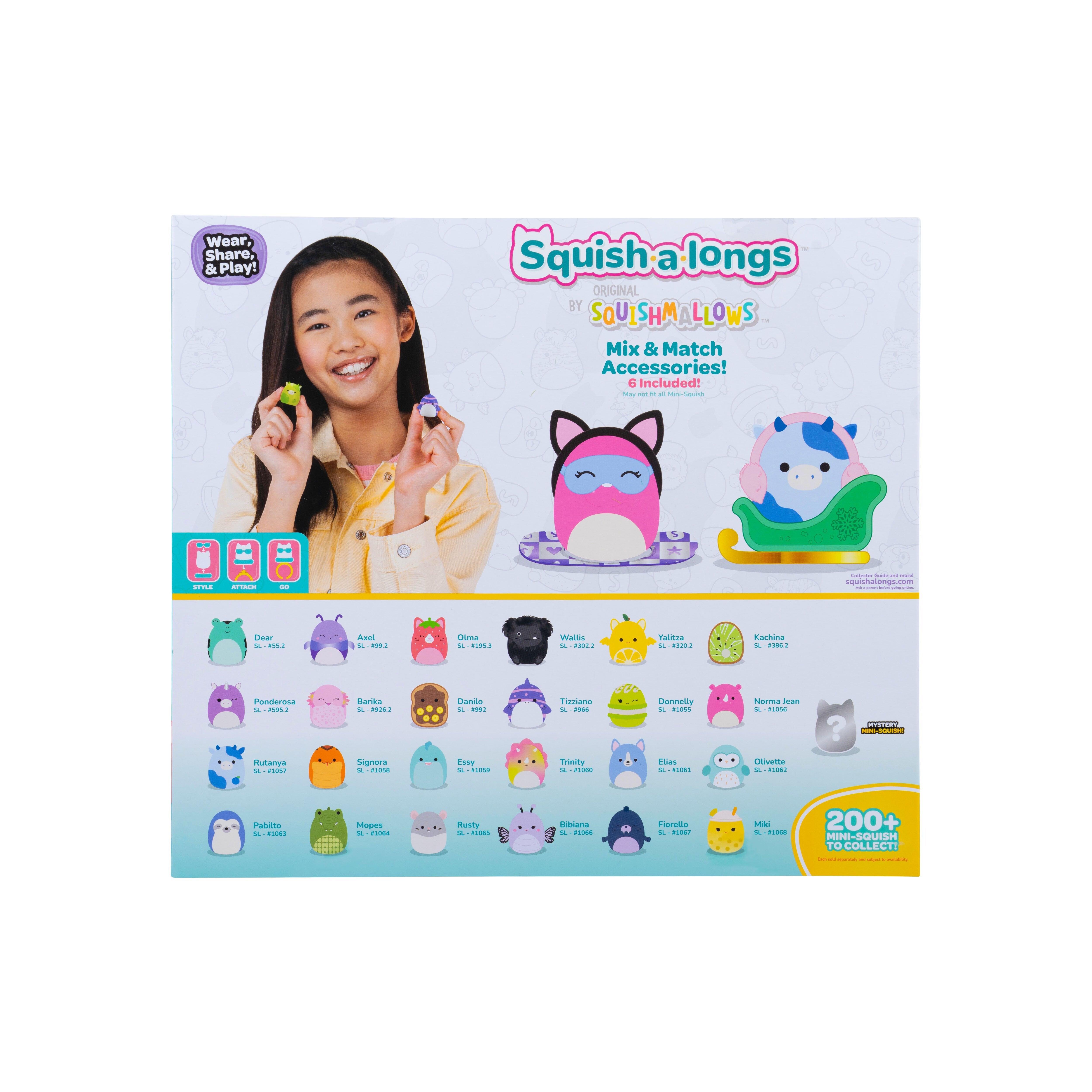 Squish-a-longs gummiballer 2,5 cm 25-pakk