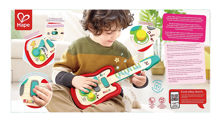 Hape Pixelz Rainbow Rock Gitarr