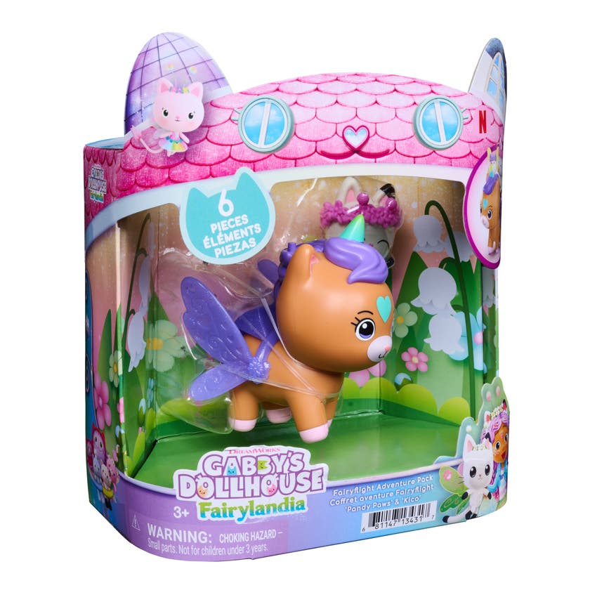 Gabby's Dollhouse Fairylandia Pandy Paws & Kico Figursett
