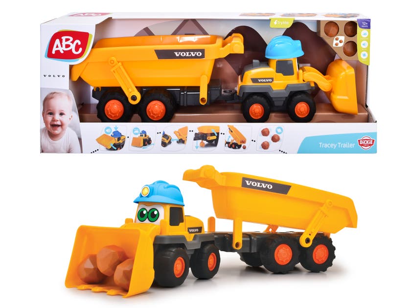 ABC Tracey Volvo Hjullaster med Tilhenger, 65 cm