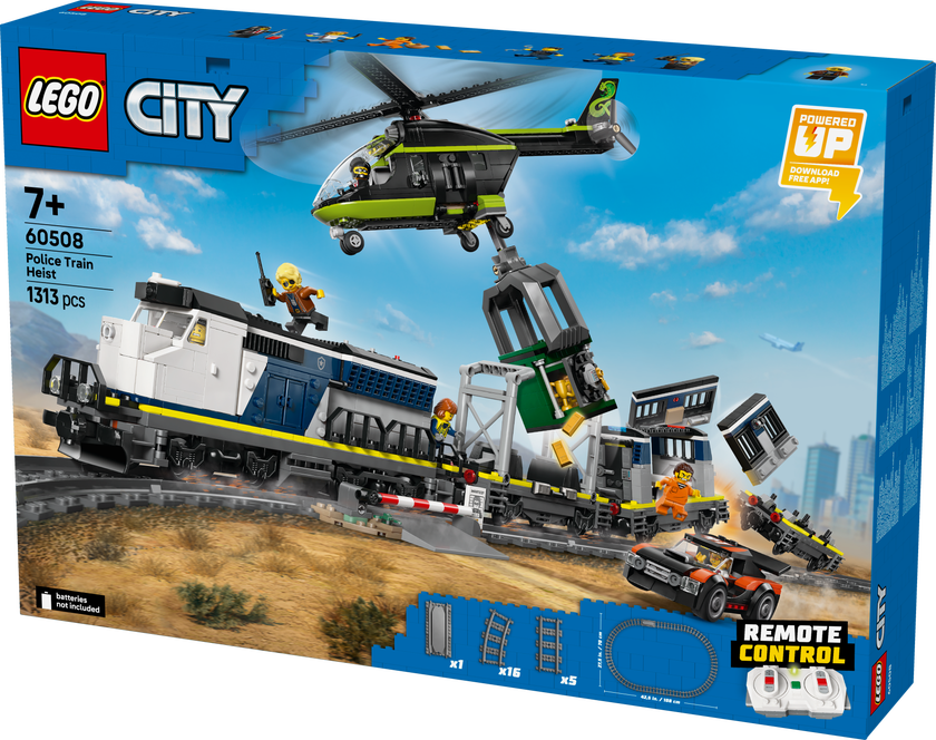 LEGO® City Overfall på polititoget. Togsett 60508