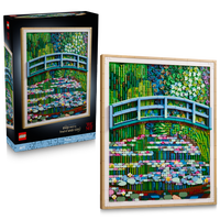 LEGO® Art Claude Monet – Den japanske broen over vannliljedammen. Impresjonistisk veggkunst 31220