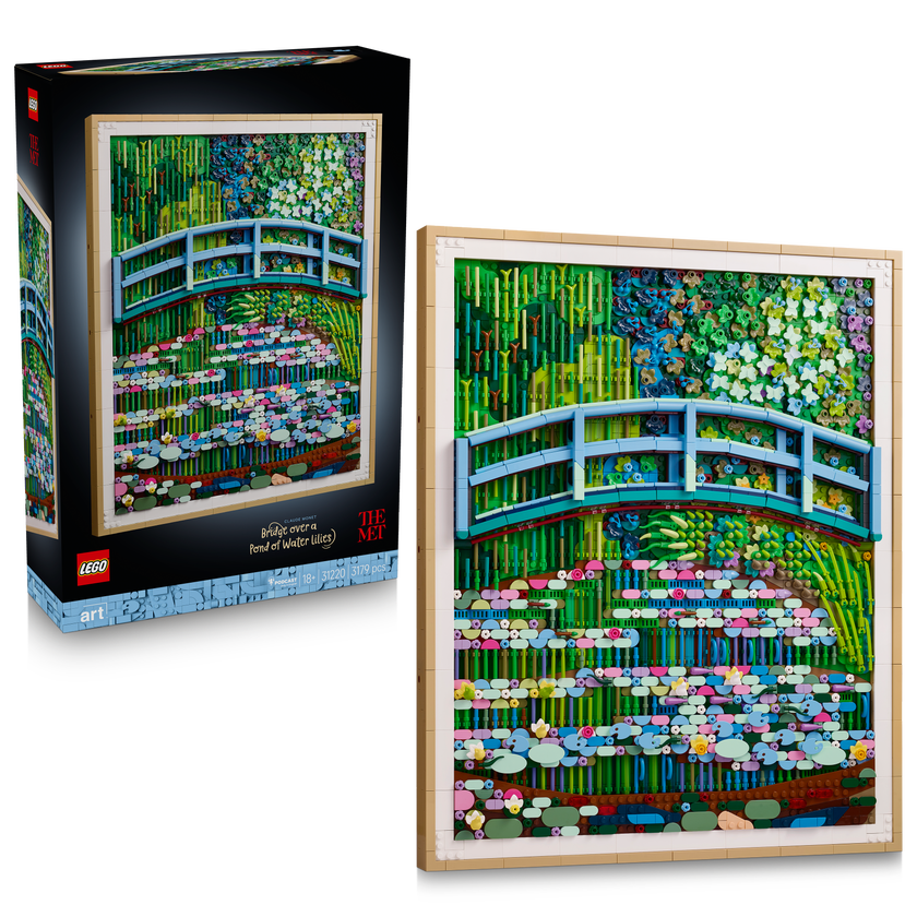 LEGO® Art Claude Monet – Den japanske broen over vannliljedammen. Impresjonistisk veggkunst 31220