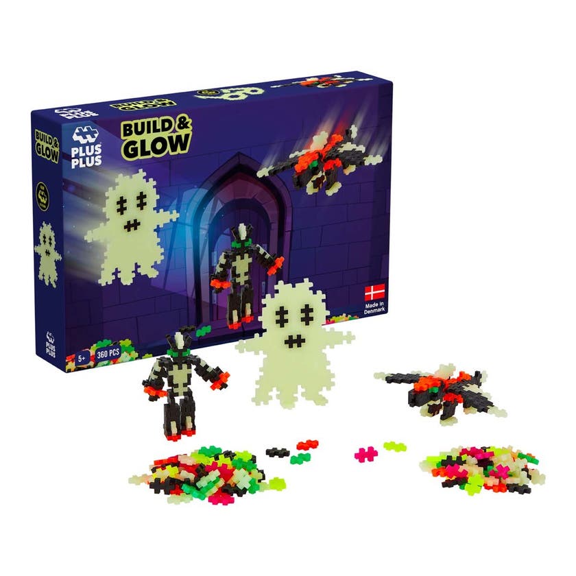 Plus-Plus, Build and Glow - Glow in the Dark, 360 deler