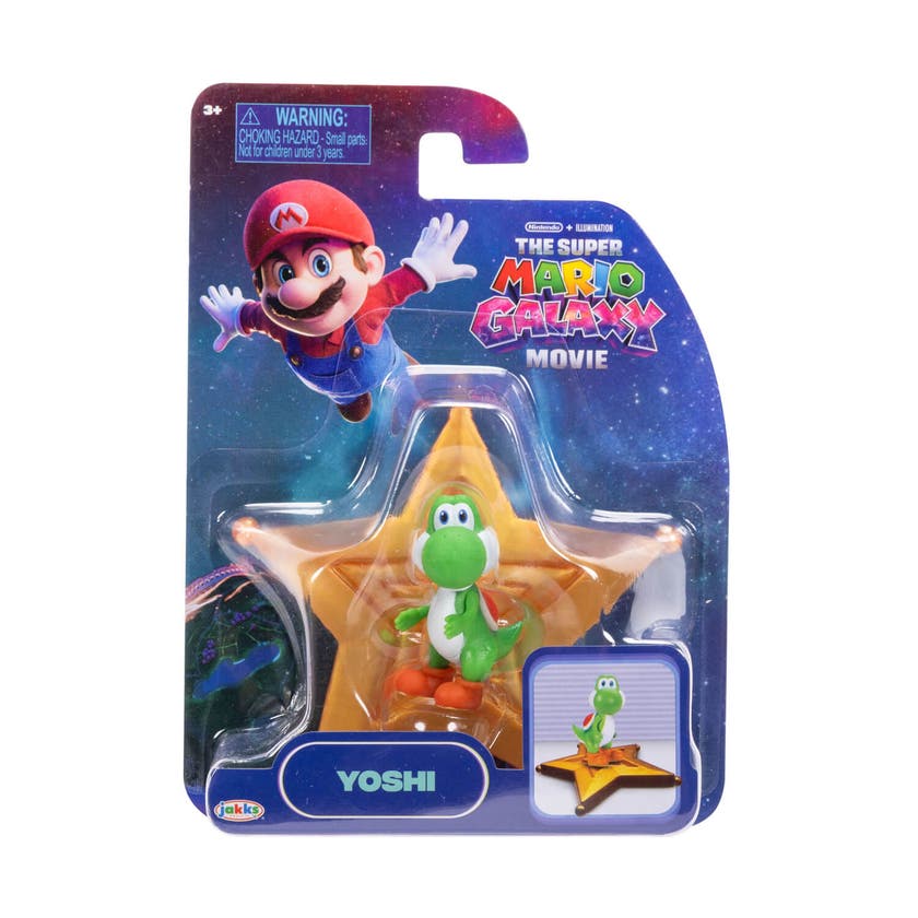 Super Mario Galaxy Movie minifigur 1,5" med stjernetilbehør
