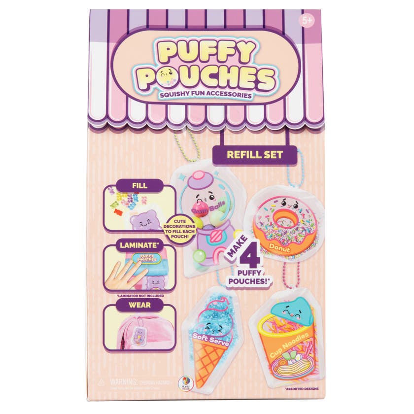 Puffy Pouches refillkit – lag 4 klemvennlige squishys