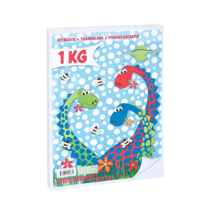 Tegnepapir Hvitt 1 kg