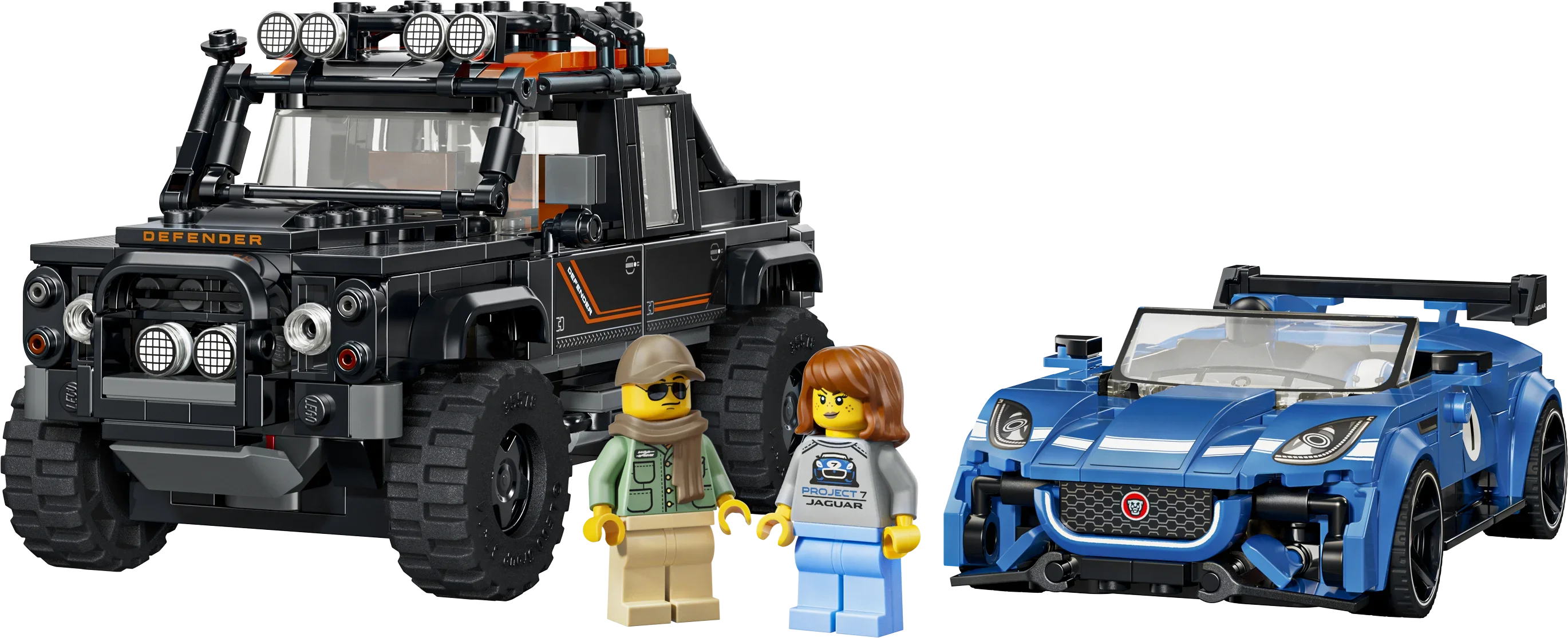 LEGO® Jaguar Project 7 og Land Rover Defender 77264