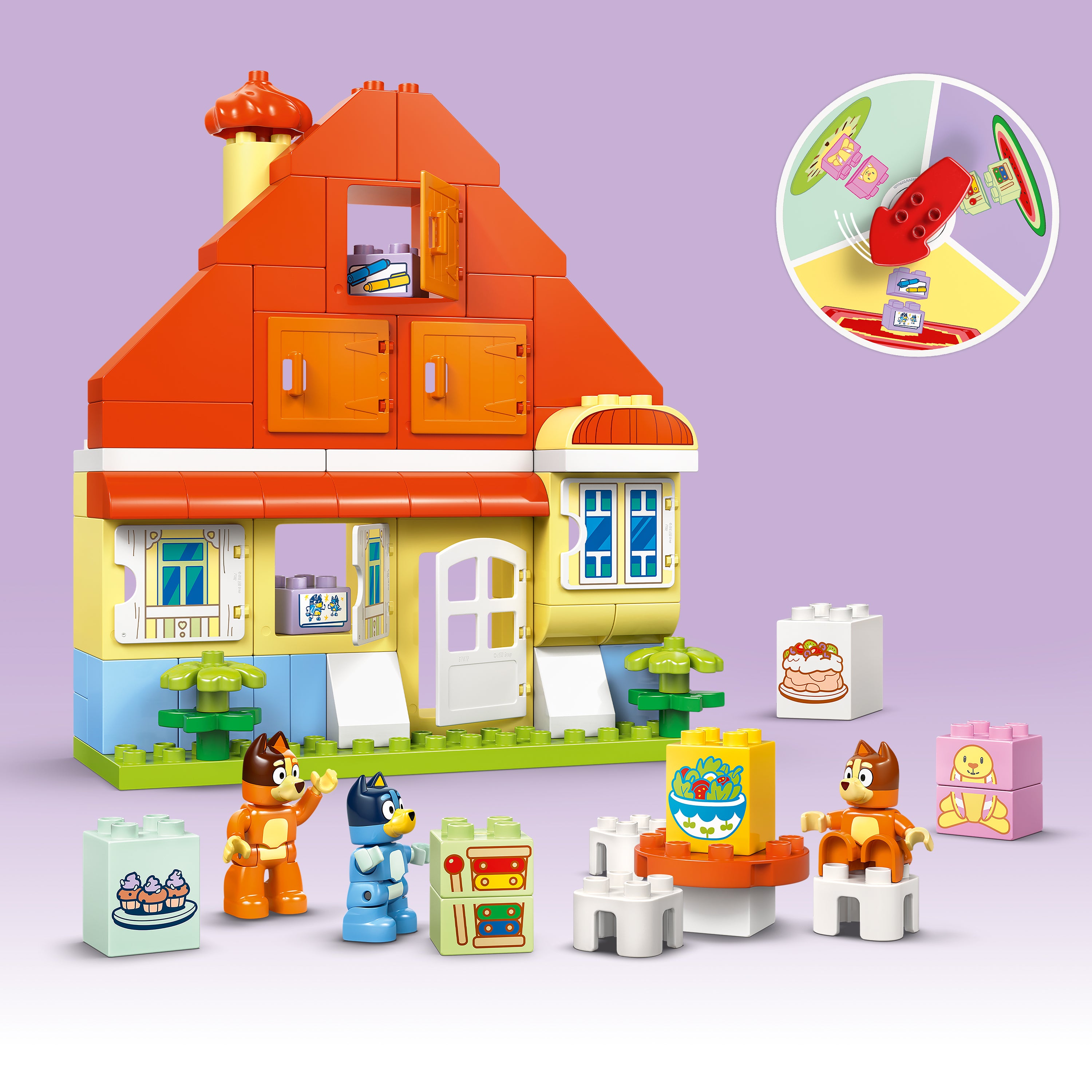 LEGO® DUPLO® Blueys hus med huskespill, interaktivt 10459