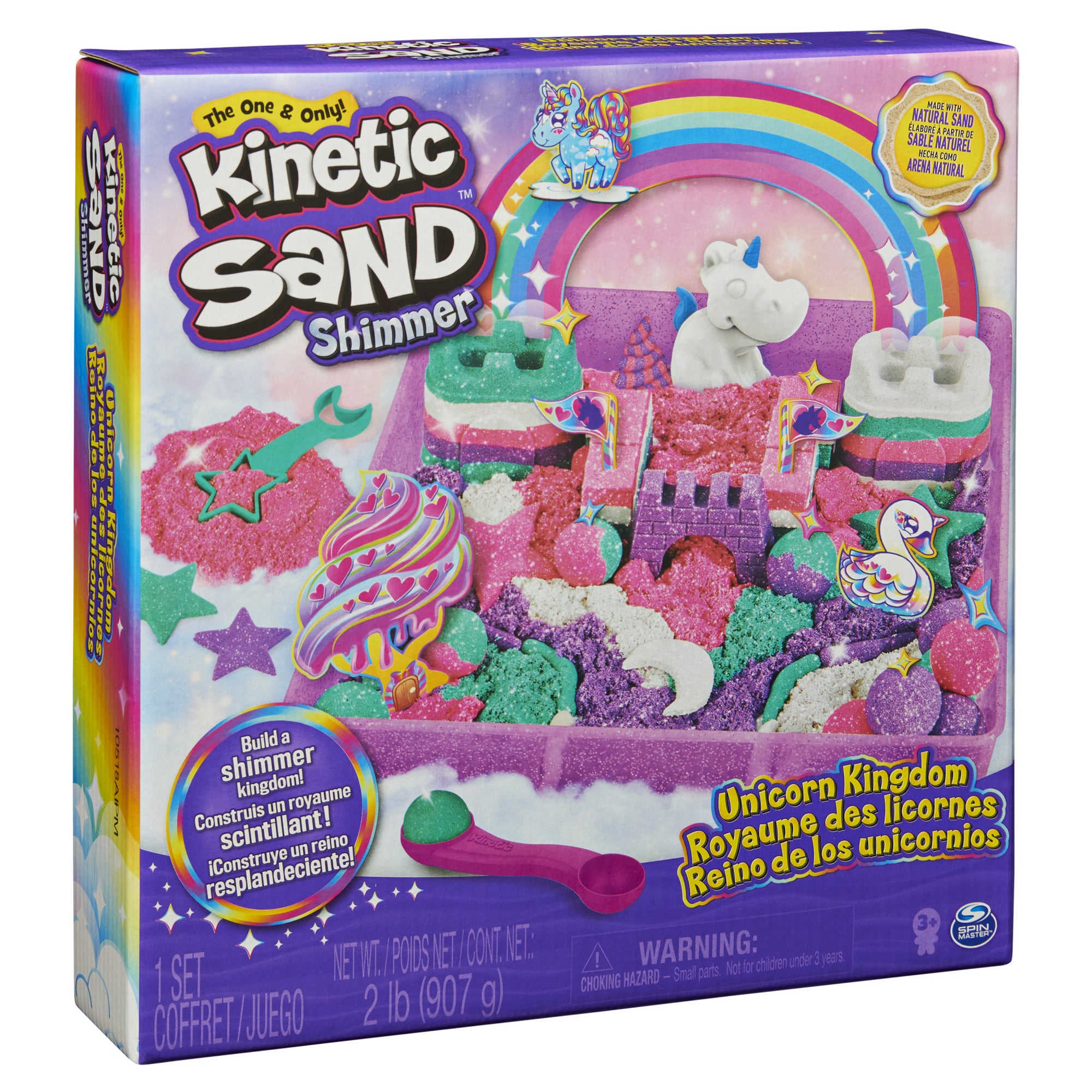 Kinetic Sand Regnbue Enhjørningsett
