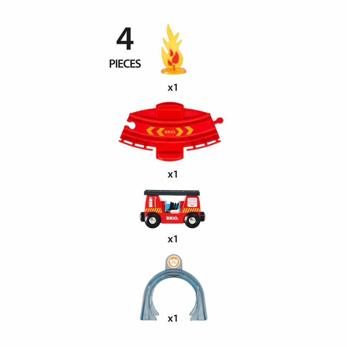 BRIO 33976, Redningsaksjon Tunnelfartøysett Smart Tech Lyd