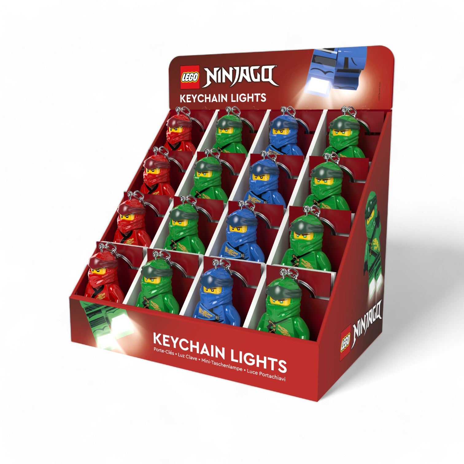 LEGO® Ninjago® Minifigurer Nøkkelring med lys
