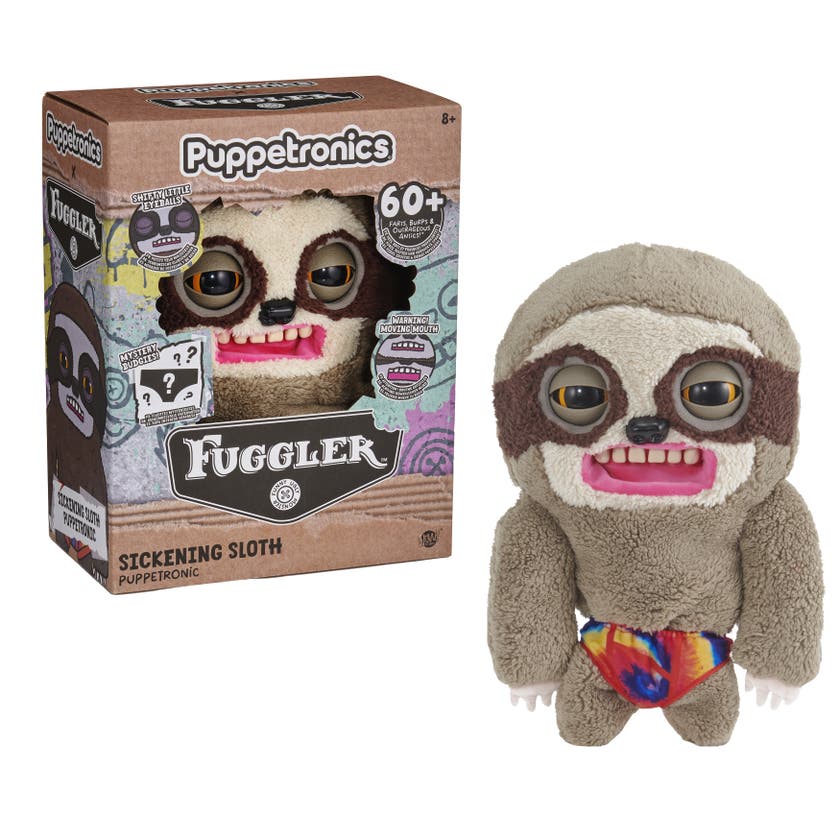 Fugglers Sickening Sloth Deluxe Puppetronic Kosedyr